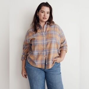 Flannel Boyfriend Shirt in Plaid